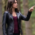 Mystical gothic leather jacket