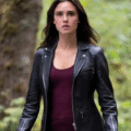 Charmed black jacket front zip view